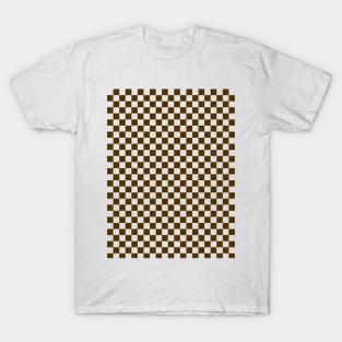 Brown Checkered T-Shirt